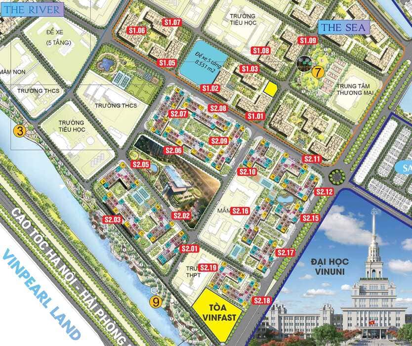 Phân Khu Saphire 1 Và Saphire 2 Vinhomes Ocean Park