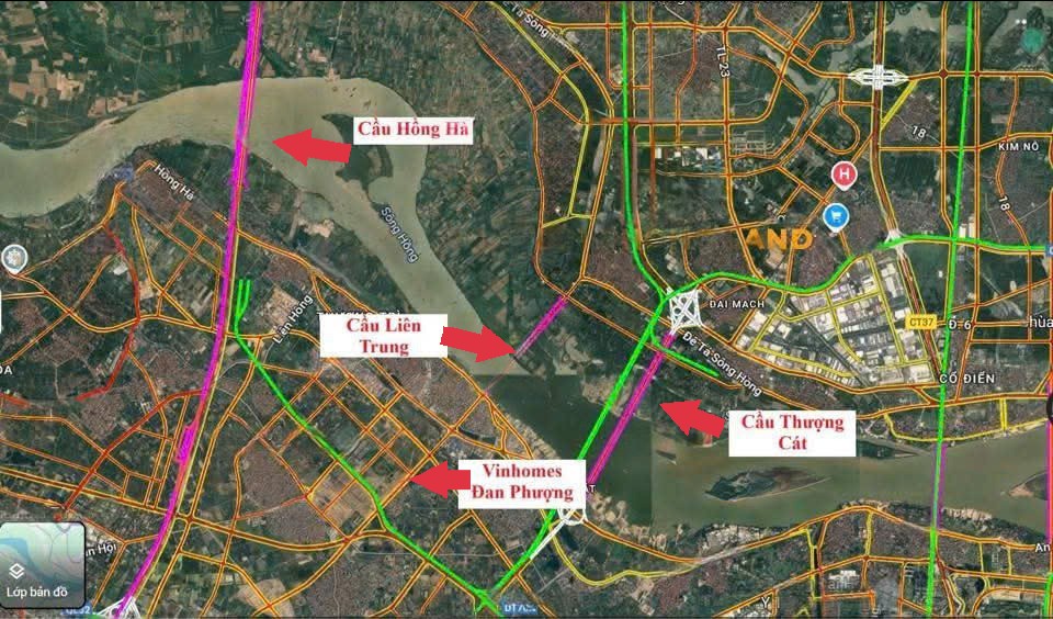 vị trí cầu liên trung